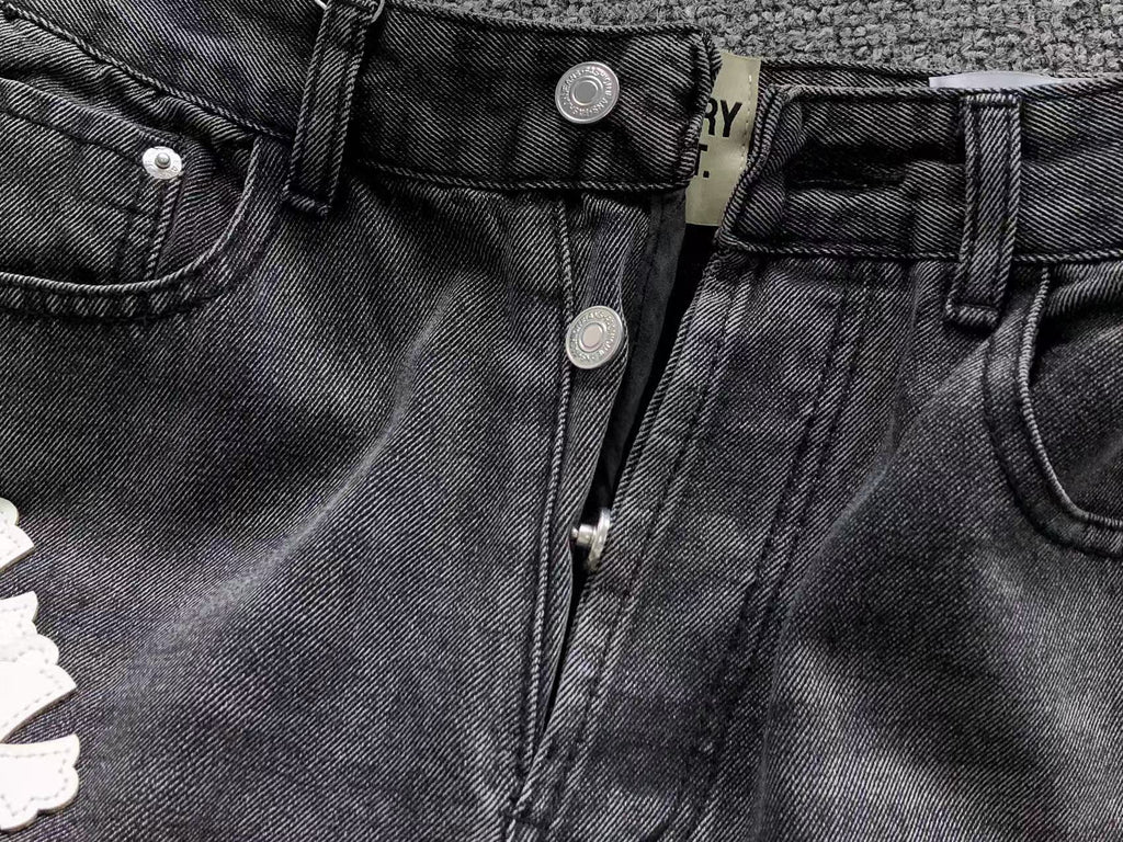 CHROME BLACK JEANS WHITE CROSS