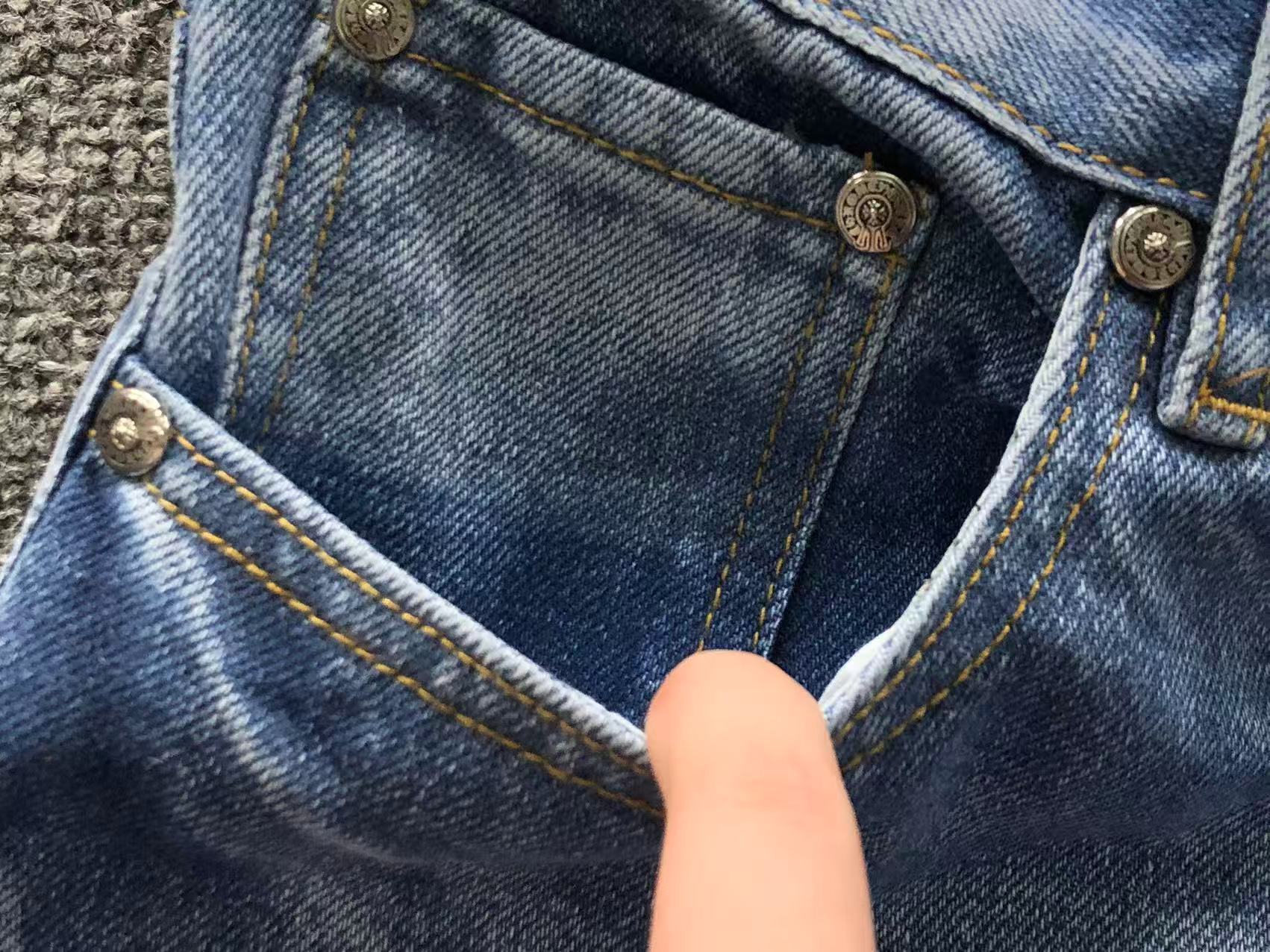 CHROME BLUE JEANS PINK CROSS