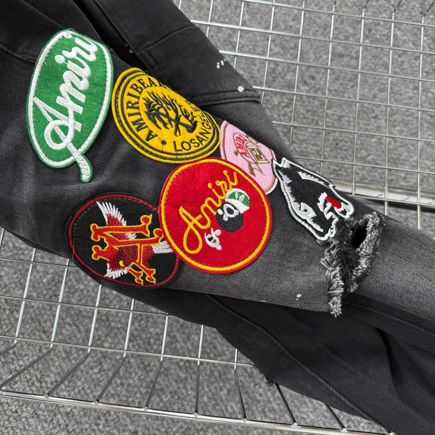 AMIRI BLACK BADGES JEANS
