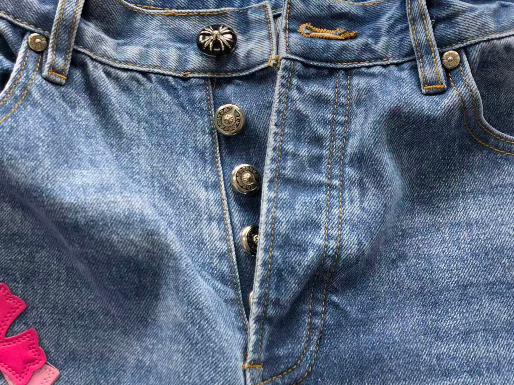 CHROME BLUE JEANS PINK CROSS