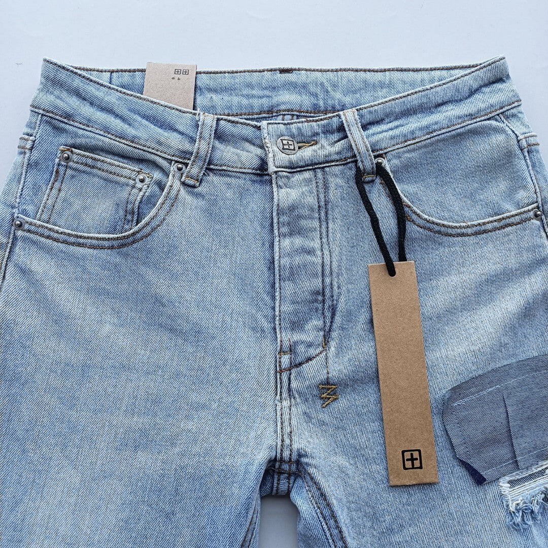 KSUBI BLUE RIPPED JEANS WM35