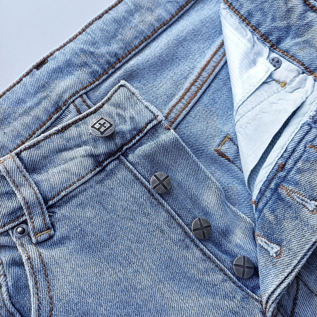 KSUBI BLUE RIPPED JEANS WM35