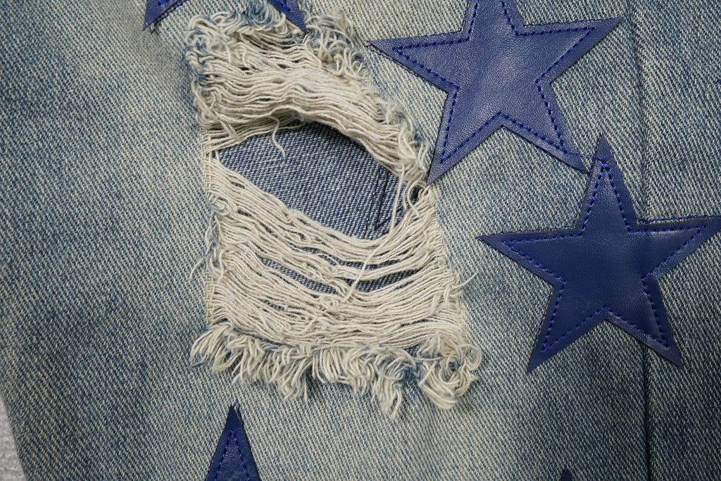 AMIRI BLUE STARS BLUE JEANS