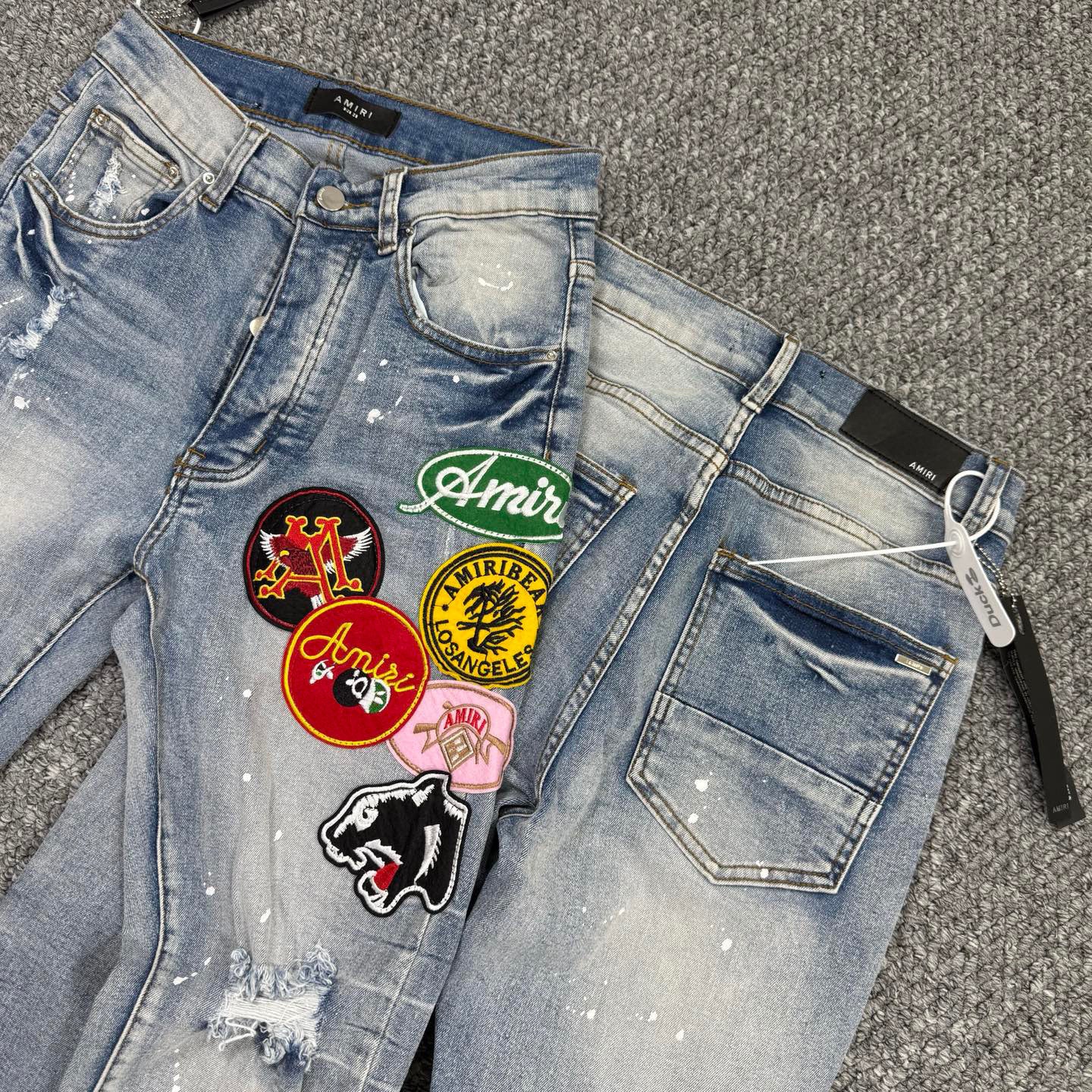 AMIRI BLUE BADGES JEANS