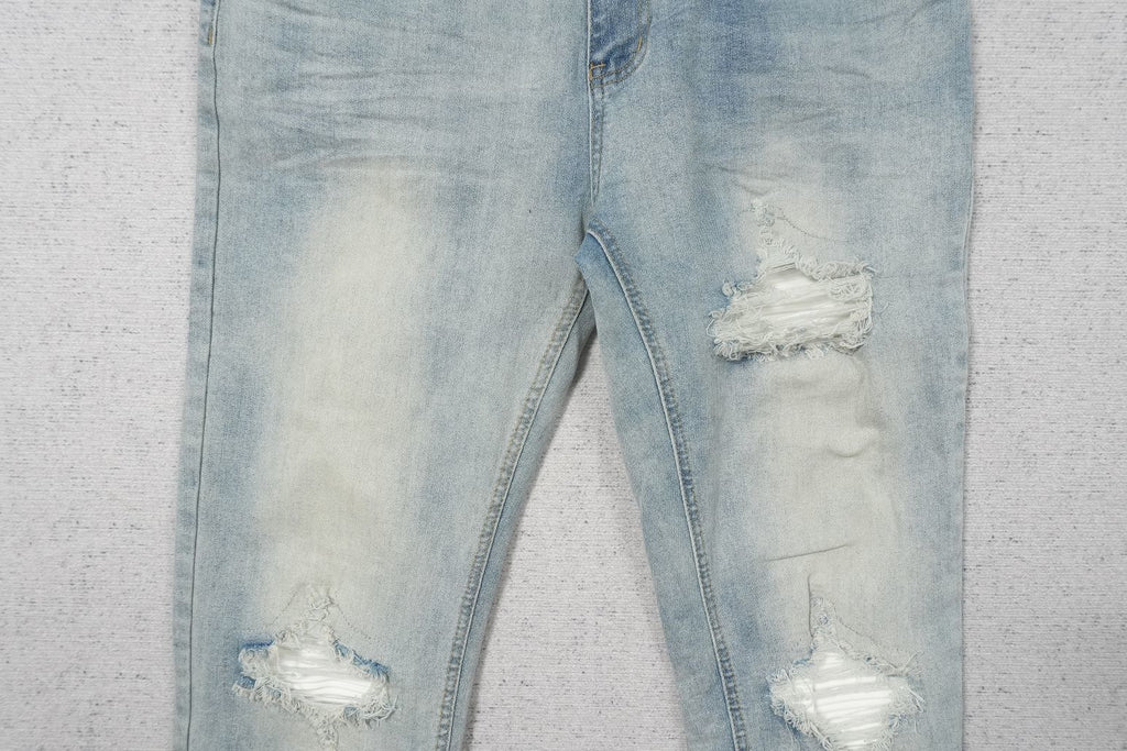 AMIRI SKY BLUE SMALL WHITE PATCHS
