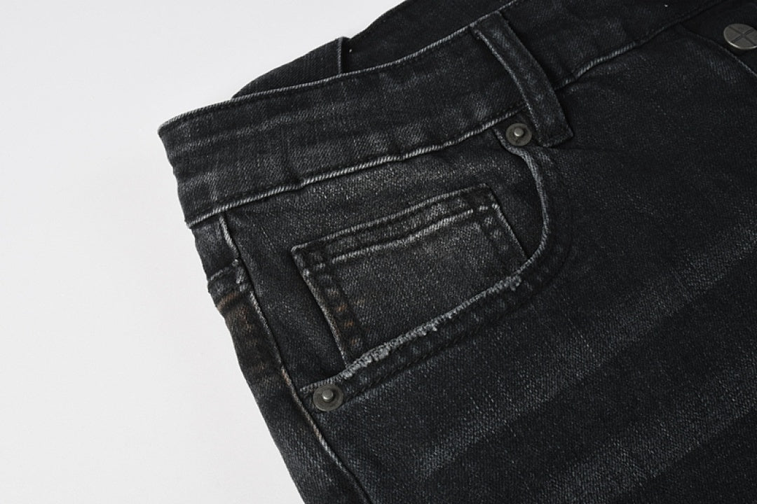 KSUBI BLACK RED WRITTING JEANS K54