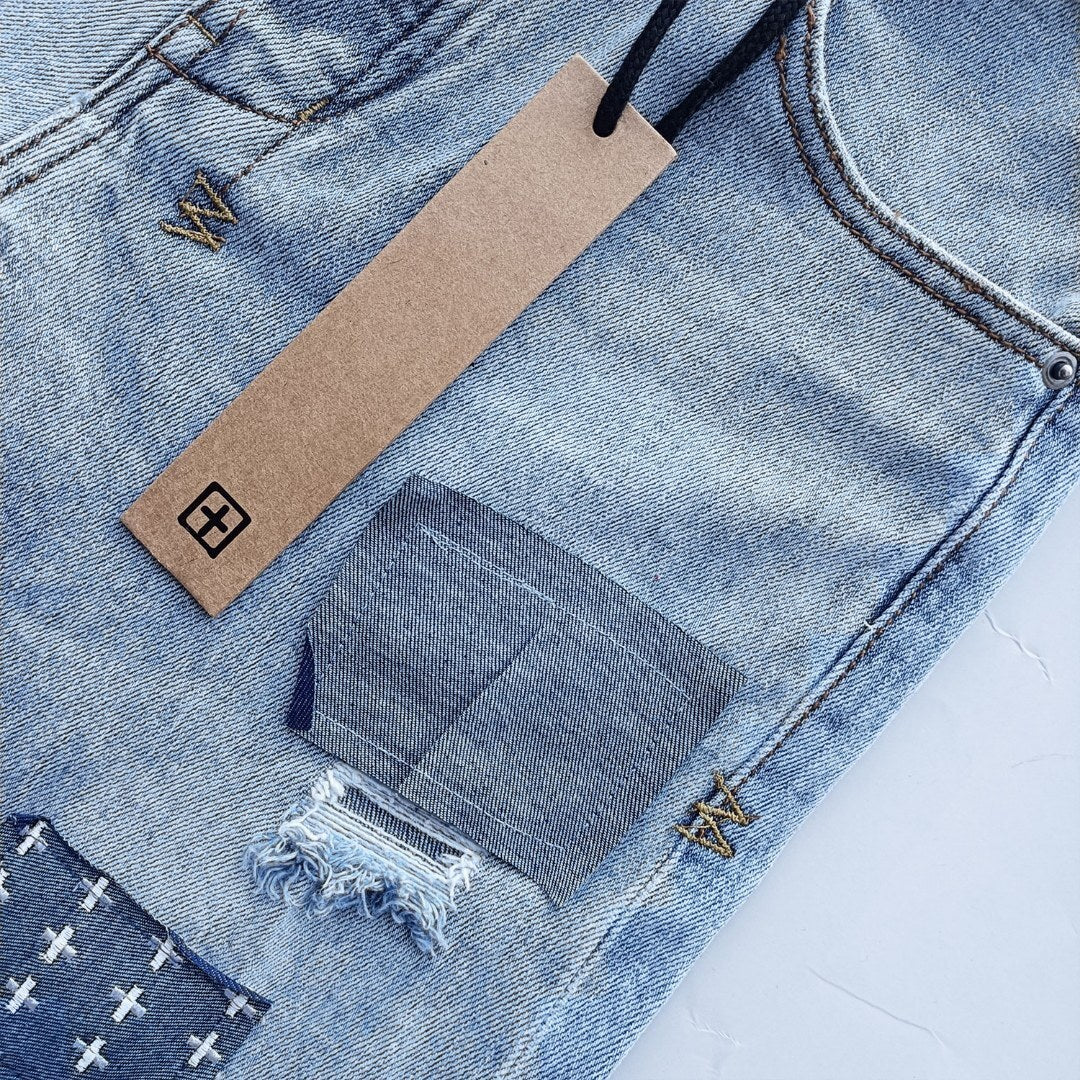 KSUBI BLUE RIPPED JEANS WM35