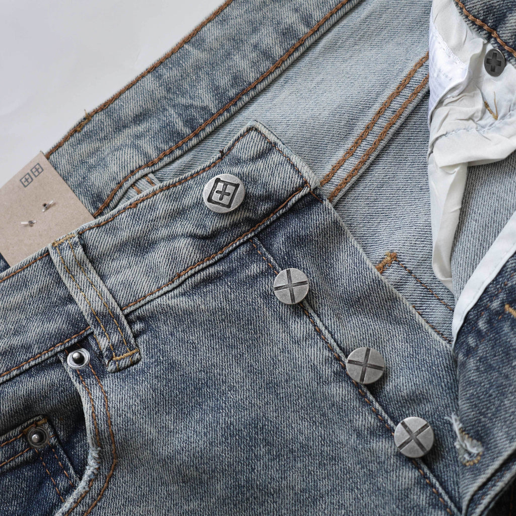KSUBI BLUE RIPPED JEANS WM173