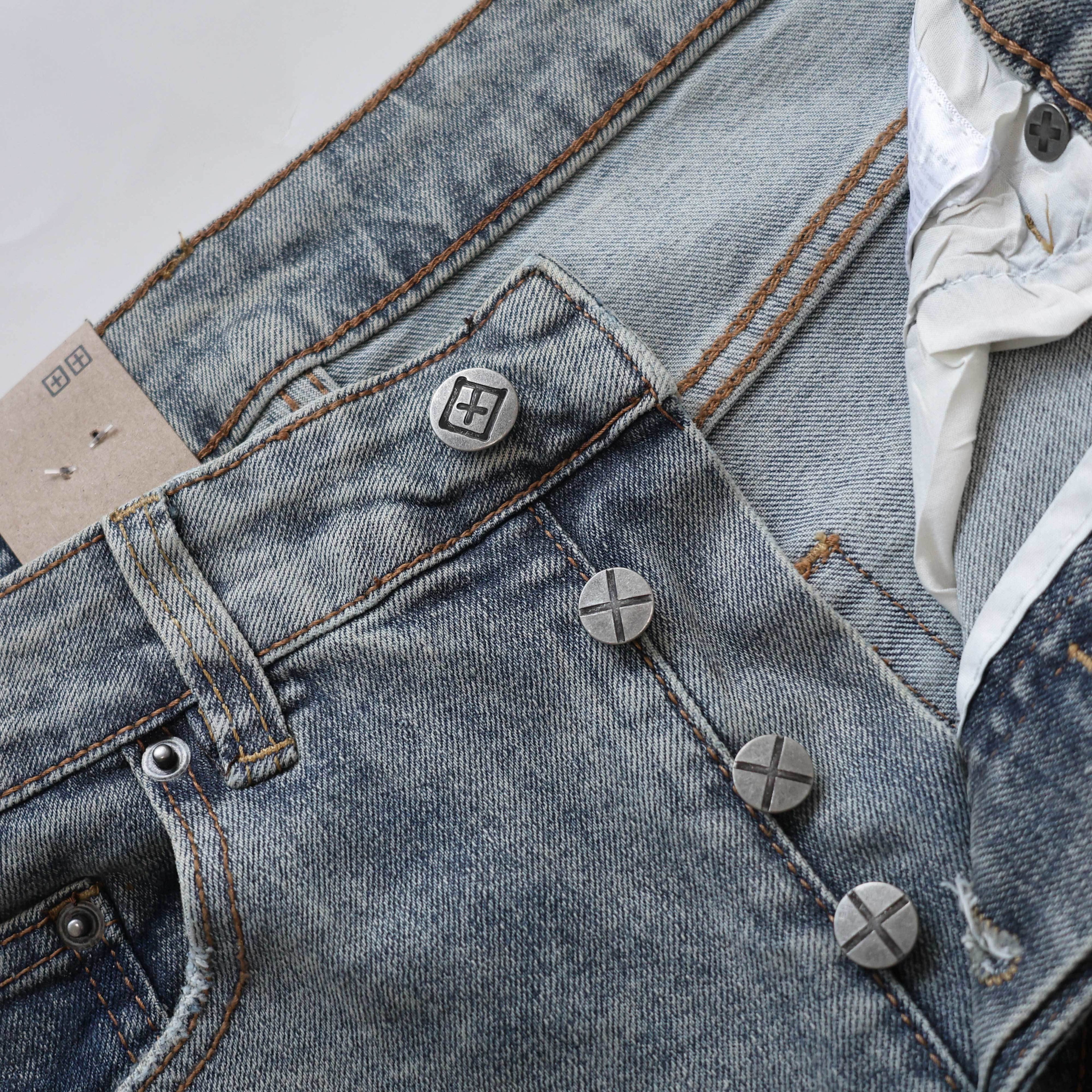 KSUBI BLUE RIPPED JEANS WM173