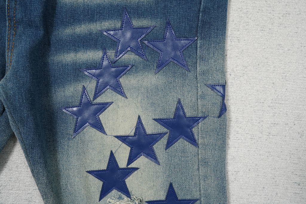 AMIRI BLUE STARS BLUE JEANS