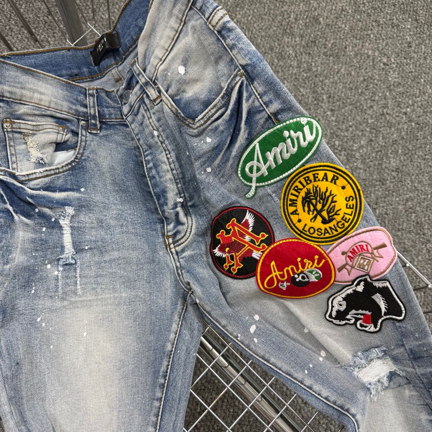 AMIRI BLUE BADGES JEANS