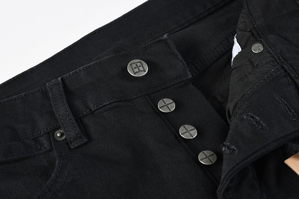 KSUBI BLACK RED JEANS K64