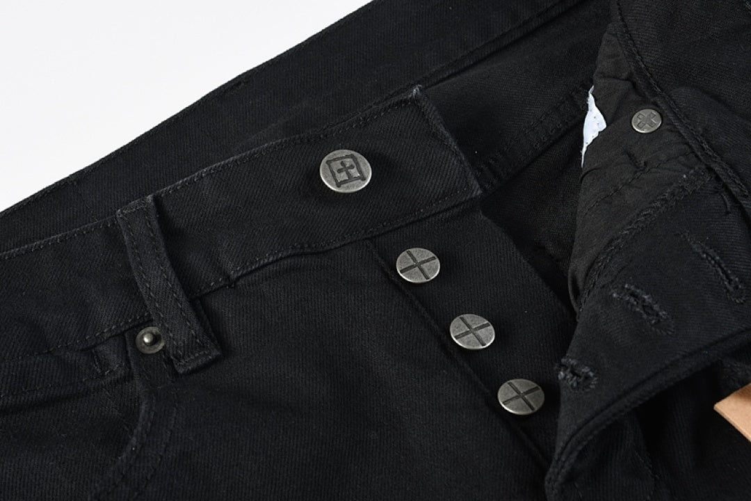 KSUBI BLACK RED JEANS K64