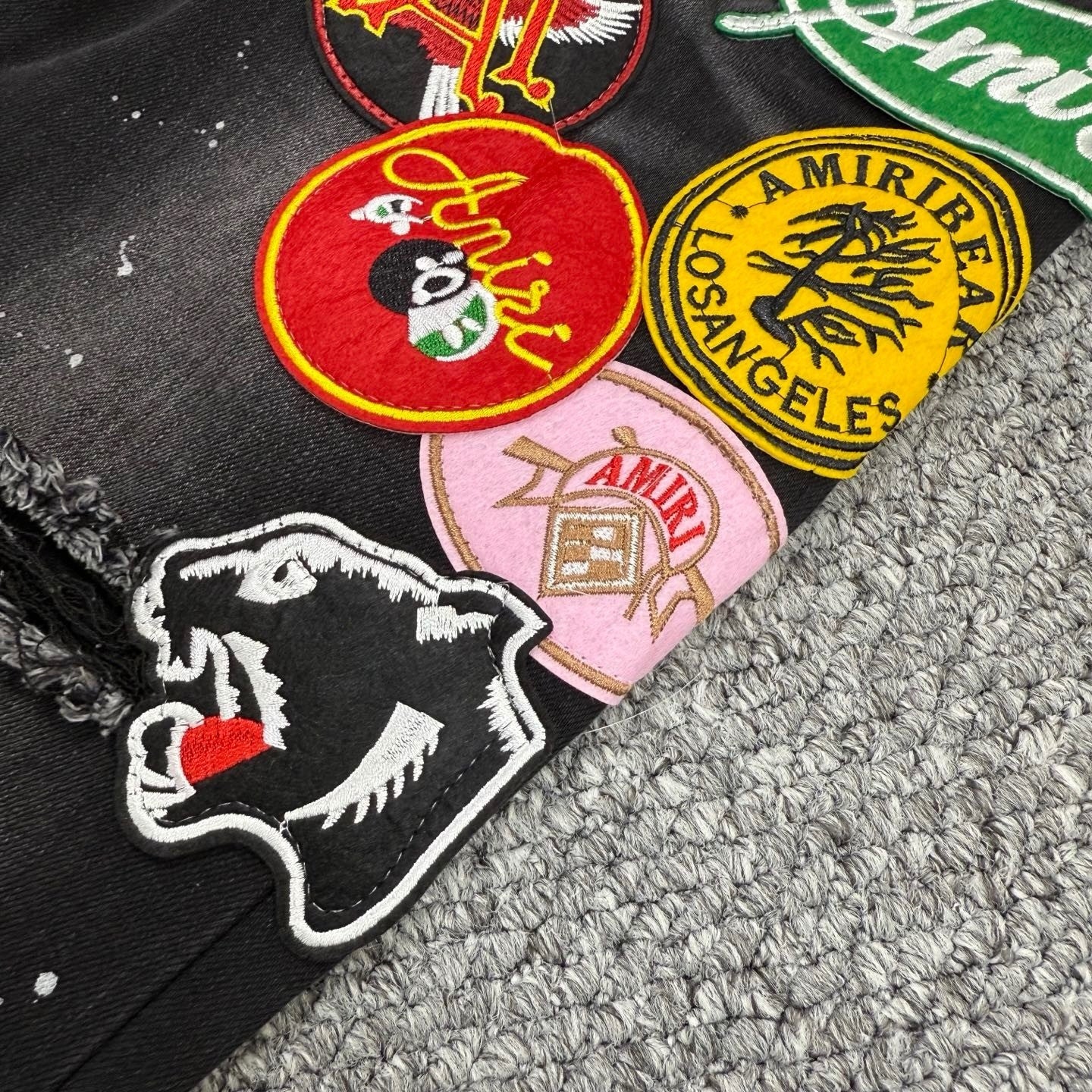 AMIRI BLACK BADGES JEANS