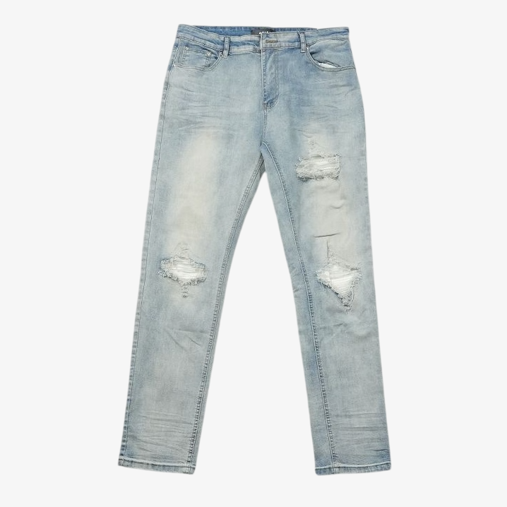 AMIRI SKY BLUE SMALL WHITE PATCHS