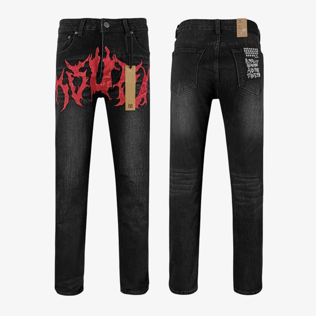 KSUBI RED LOGO JEANS WM39