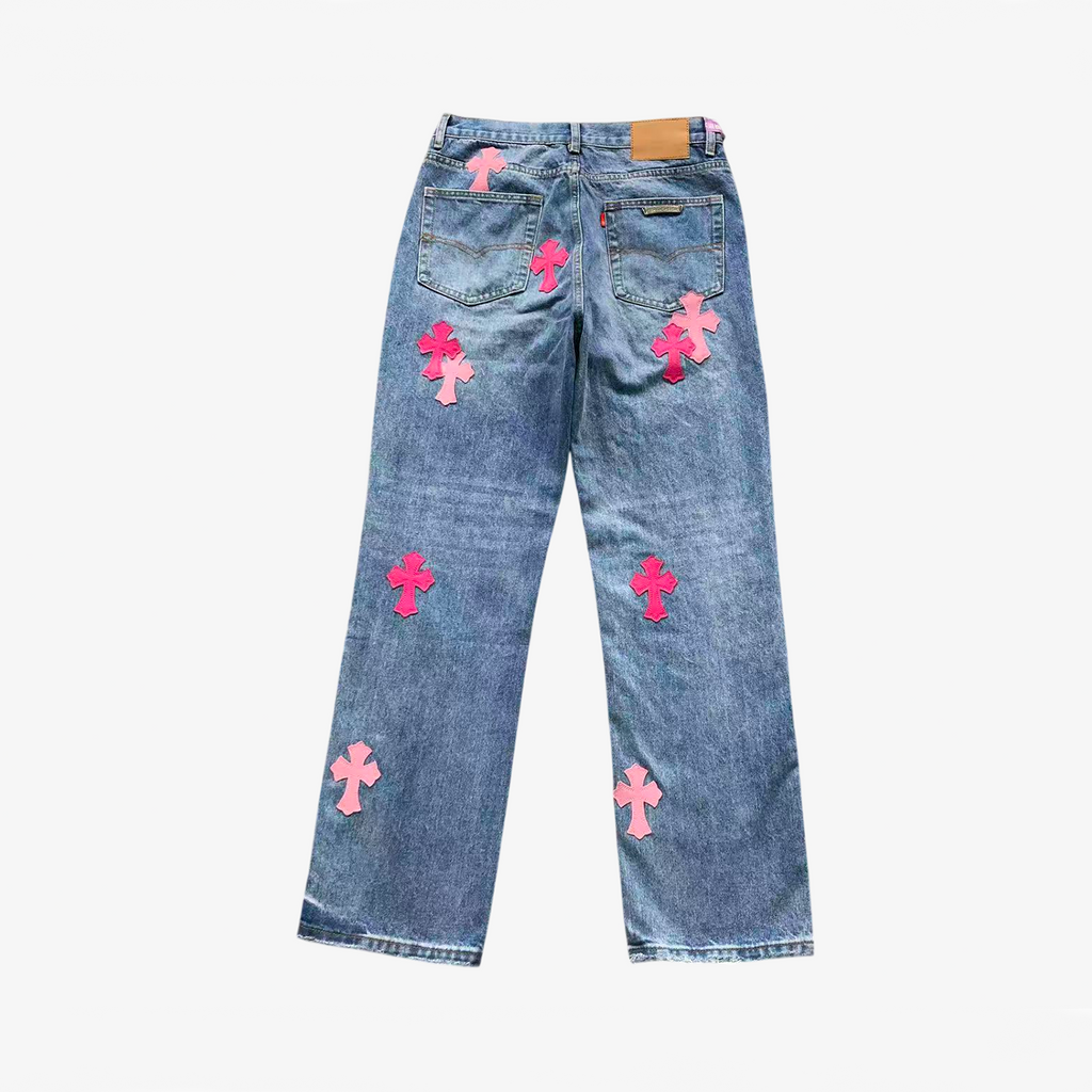 CHROME BLUE JEANS PINK CROSS