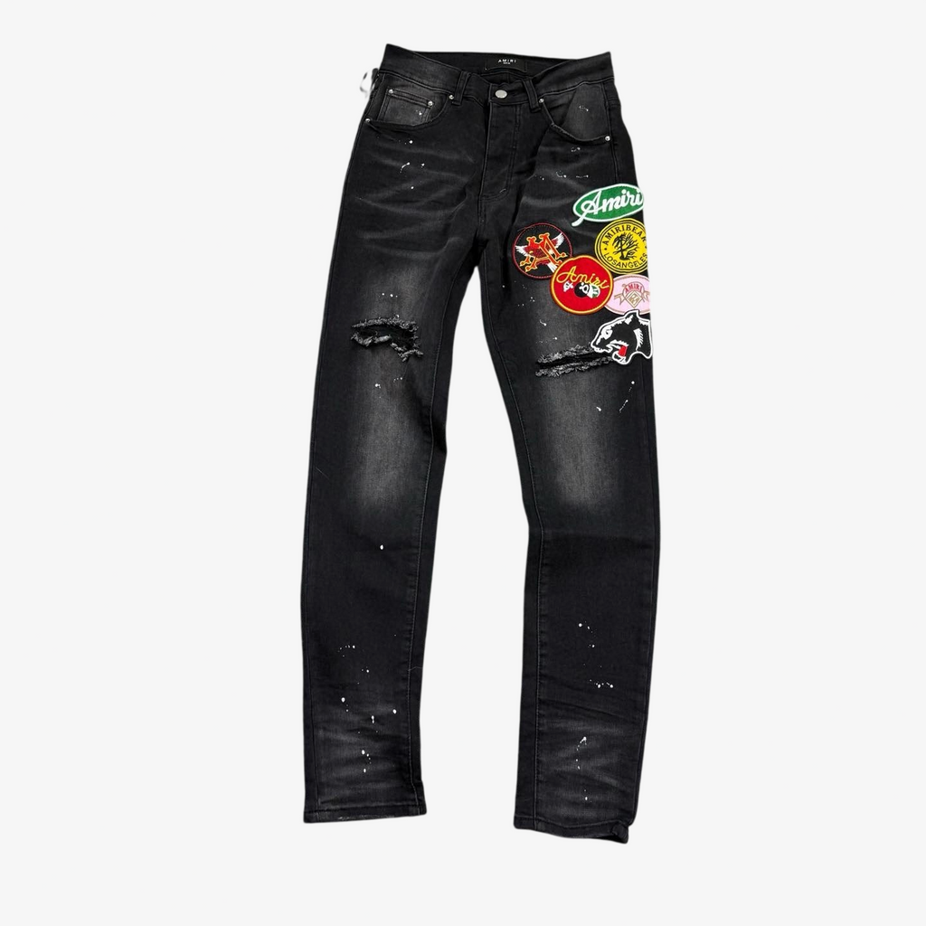 AMIRI BLACK BADGES JEANS