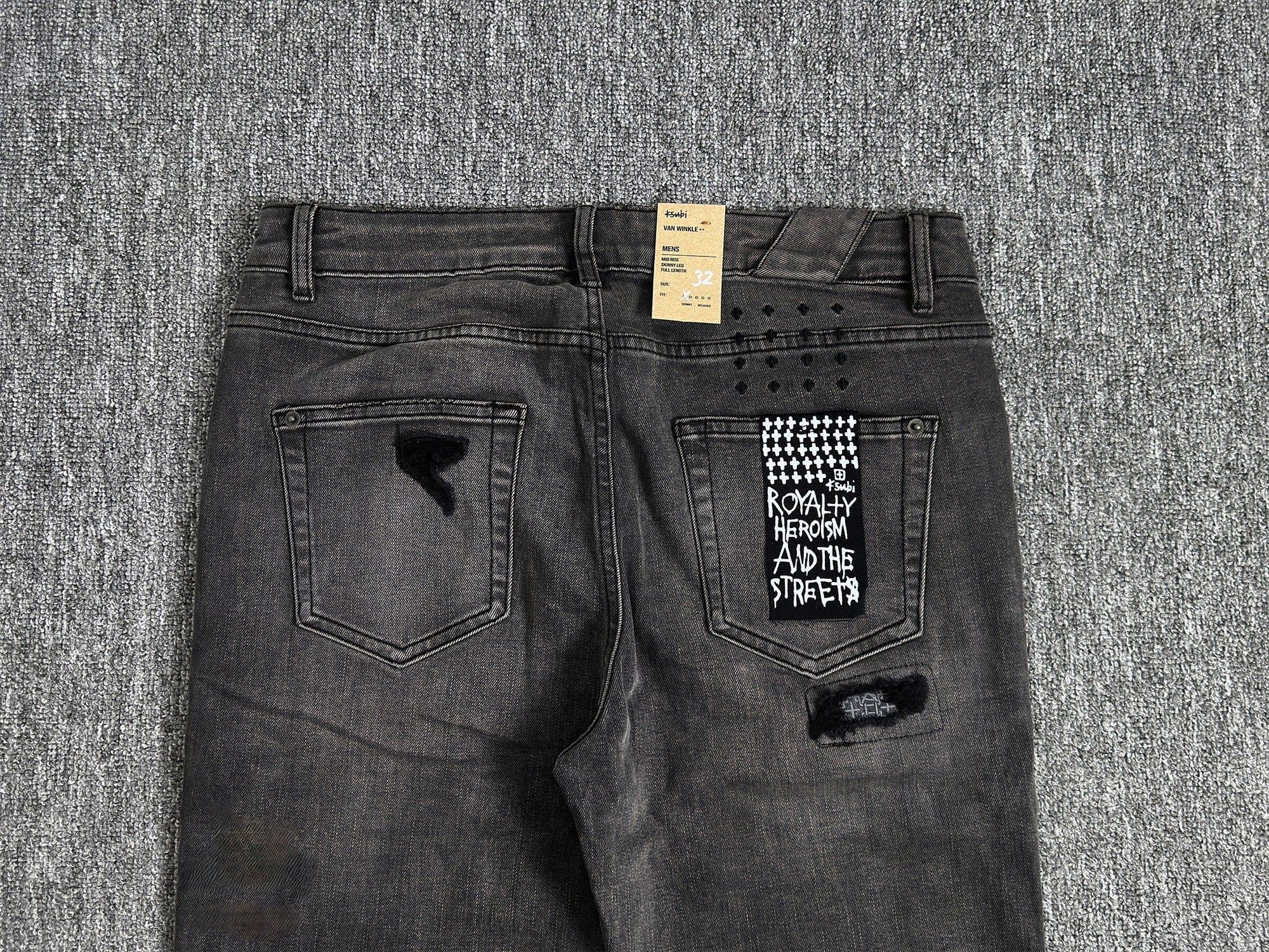 KSUBI DARK GREY JEANS K7