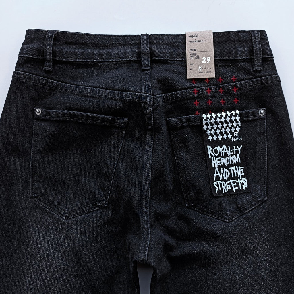 KSUBI RED LOGO JEANS WM39