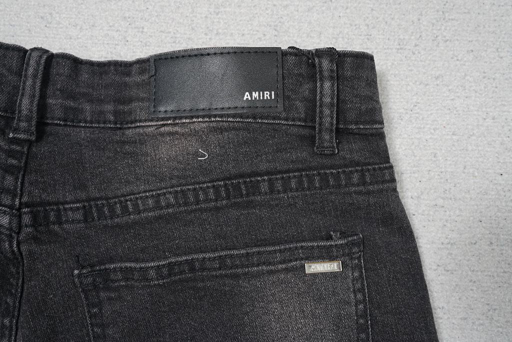 AMIRI BLACK RED PATCHS JEANS
