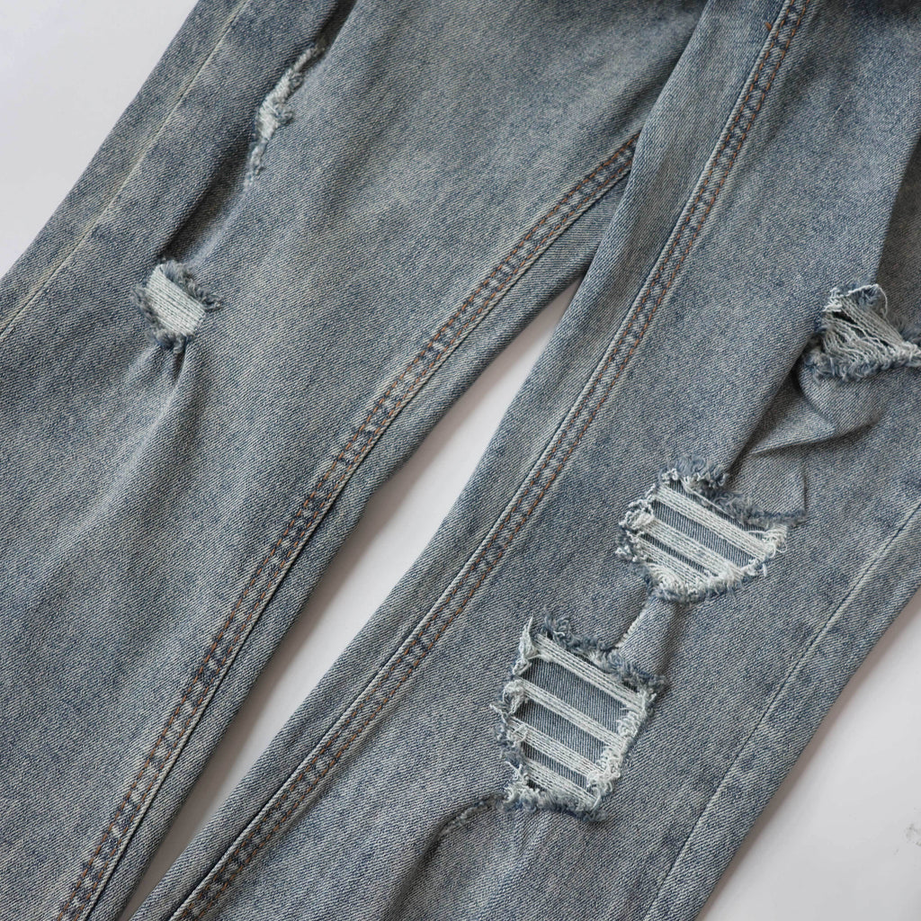 KSUBI BLUE RIPPED JEANS WM173