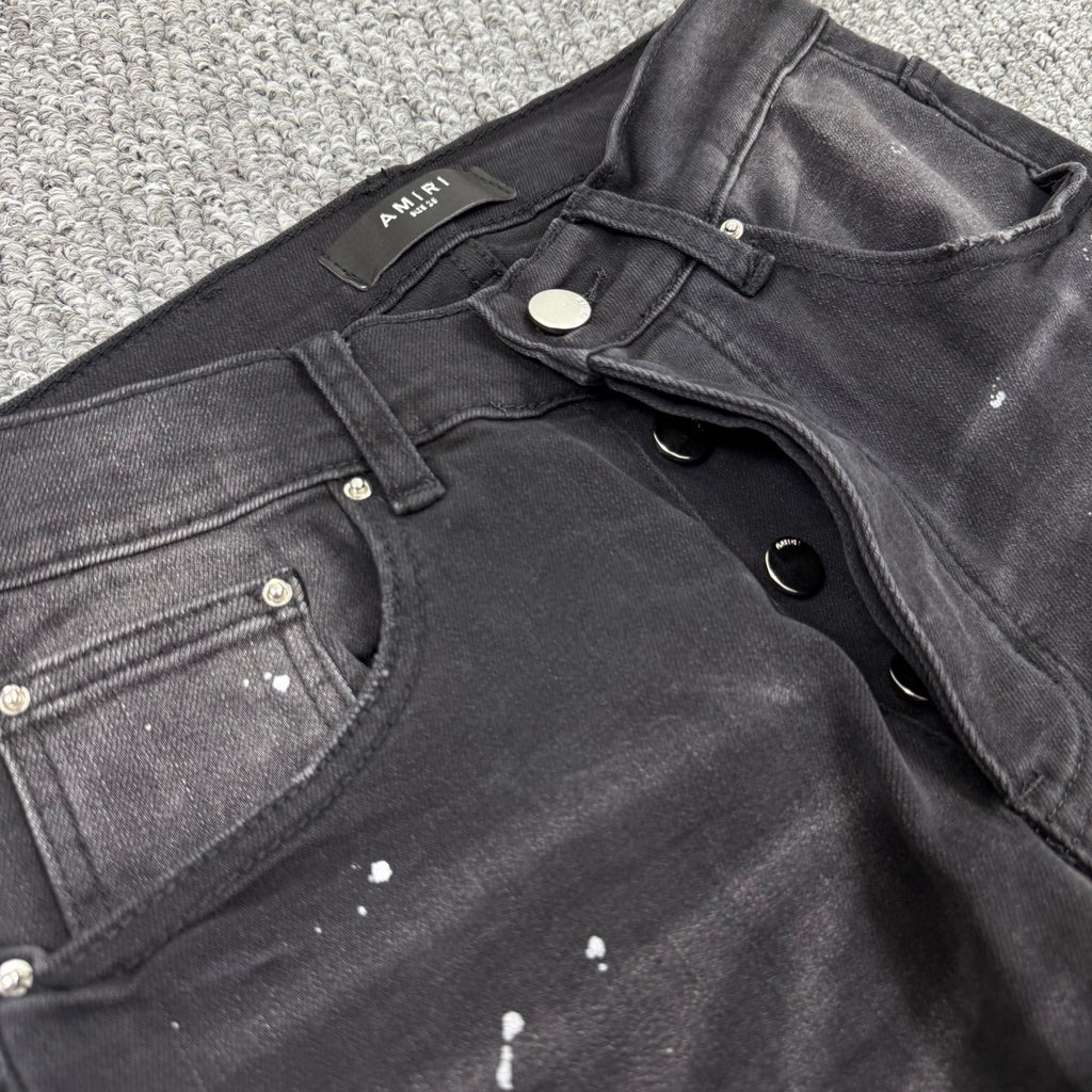 AMIRI BLACK BADGES JEANS