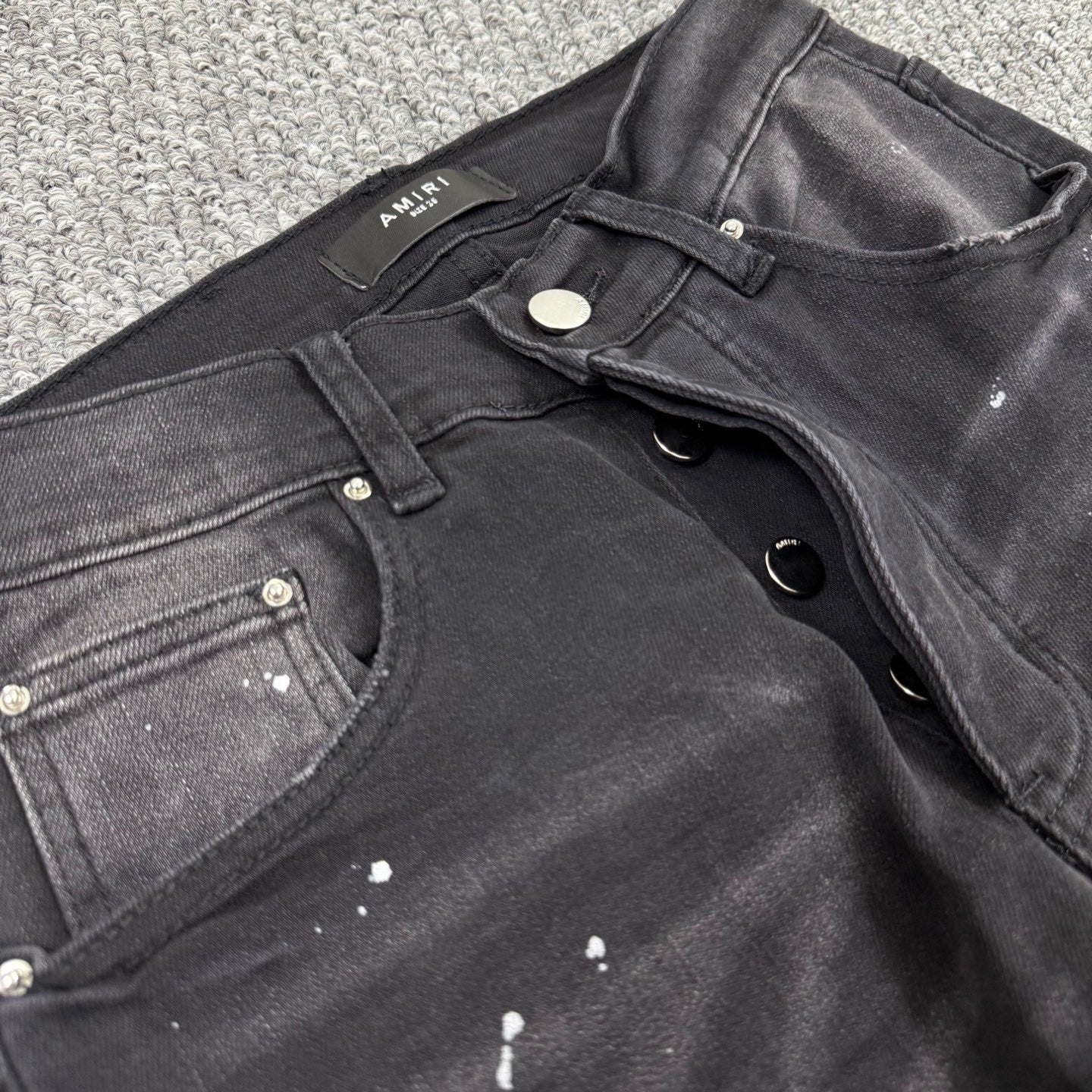 AMIRI BLACK BADGES JEANS