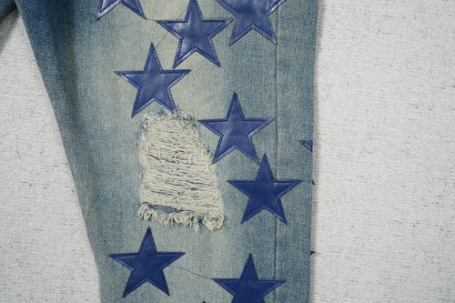 AMIRI BLUE STARS BLUE JEANS