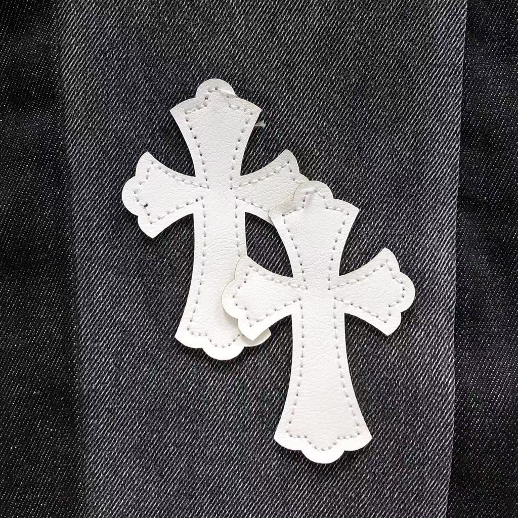 CHROME BLACK JEANS WHITE CROSS