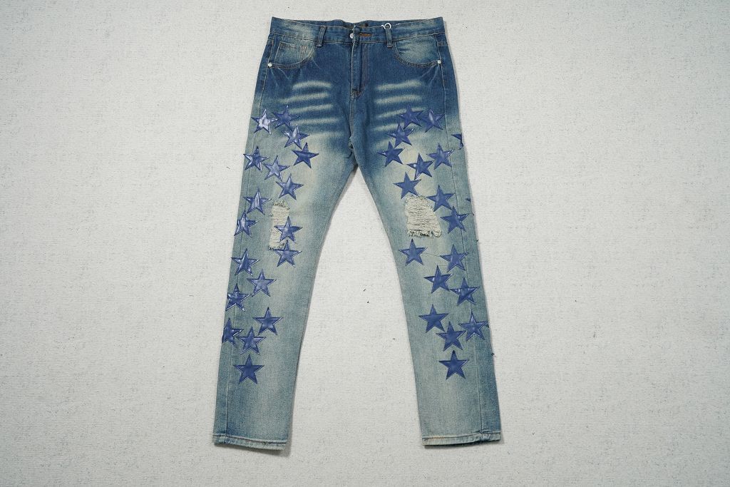 AMIRI BLUE STARS BLUE JEANS
