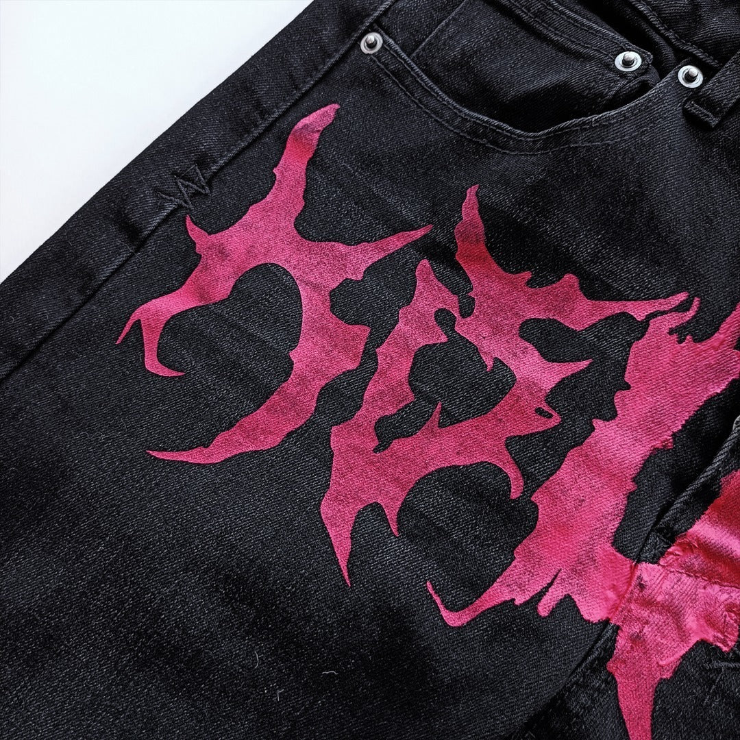 KSUBI RED LOGO JEANS WM39