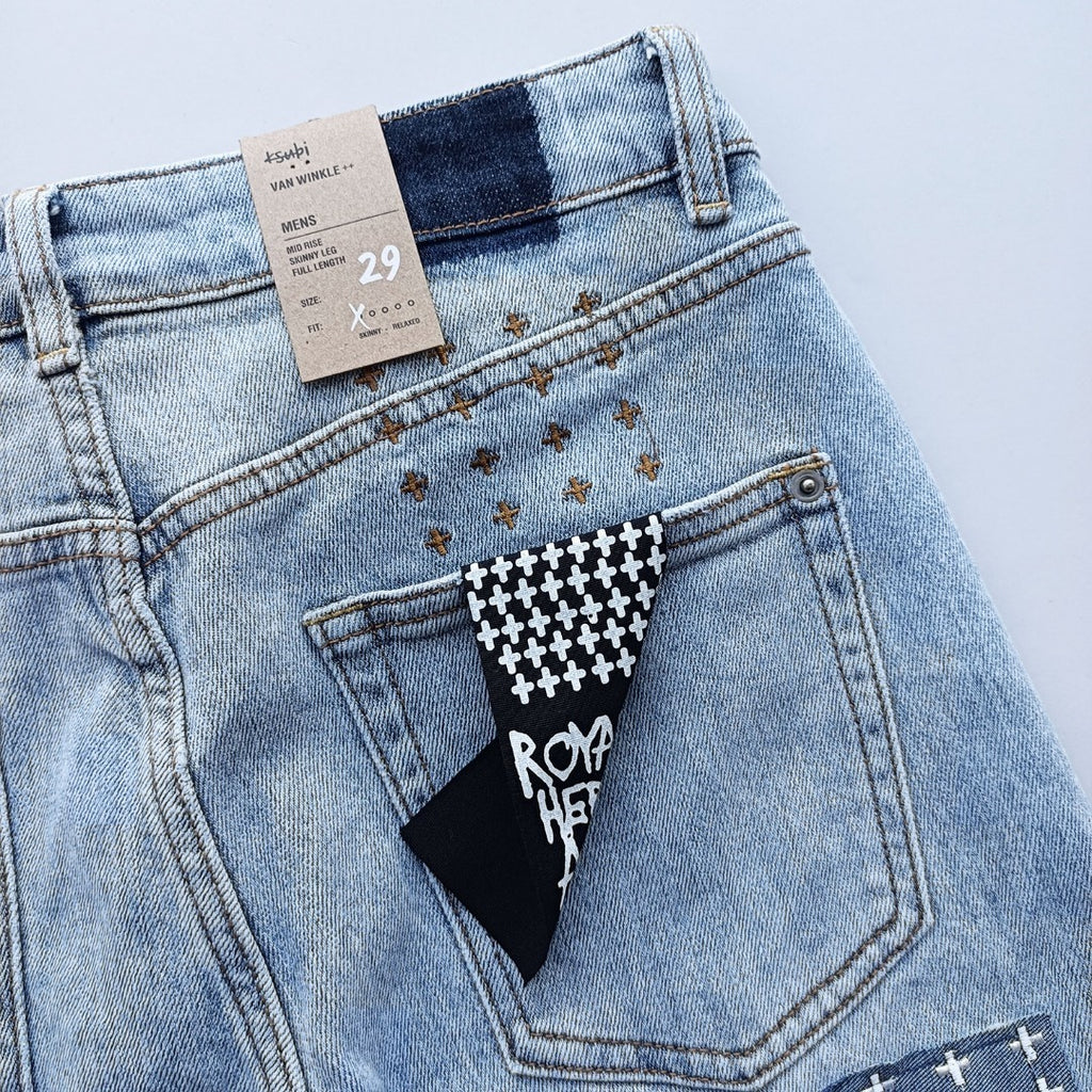KSUBI BLUE RIPPED JEANS WM35