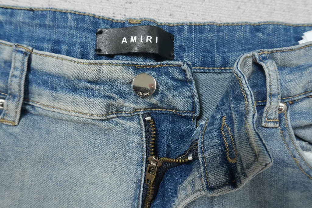 AMIRI SKY BLUE SMALL WHITE PATCHS