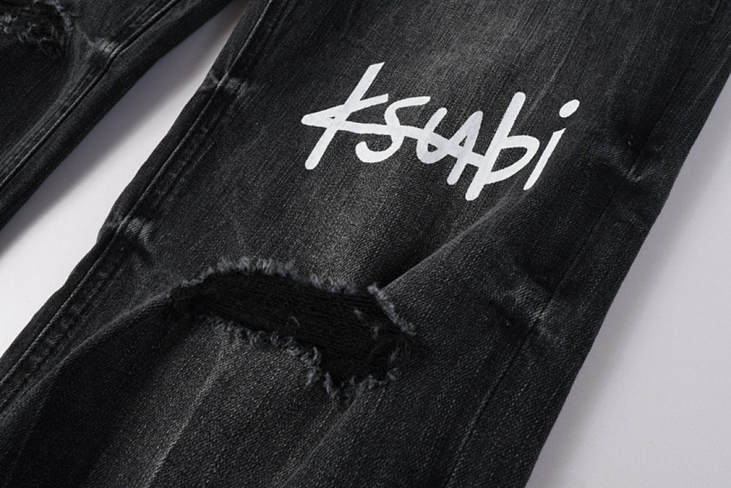 KSUBI BLACK JEANS LOGO K56