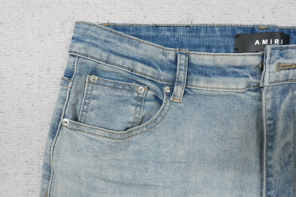 AMIRI SKY BLUE SMALL WHITE PATCHS