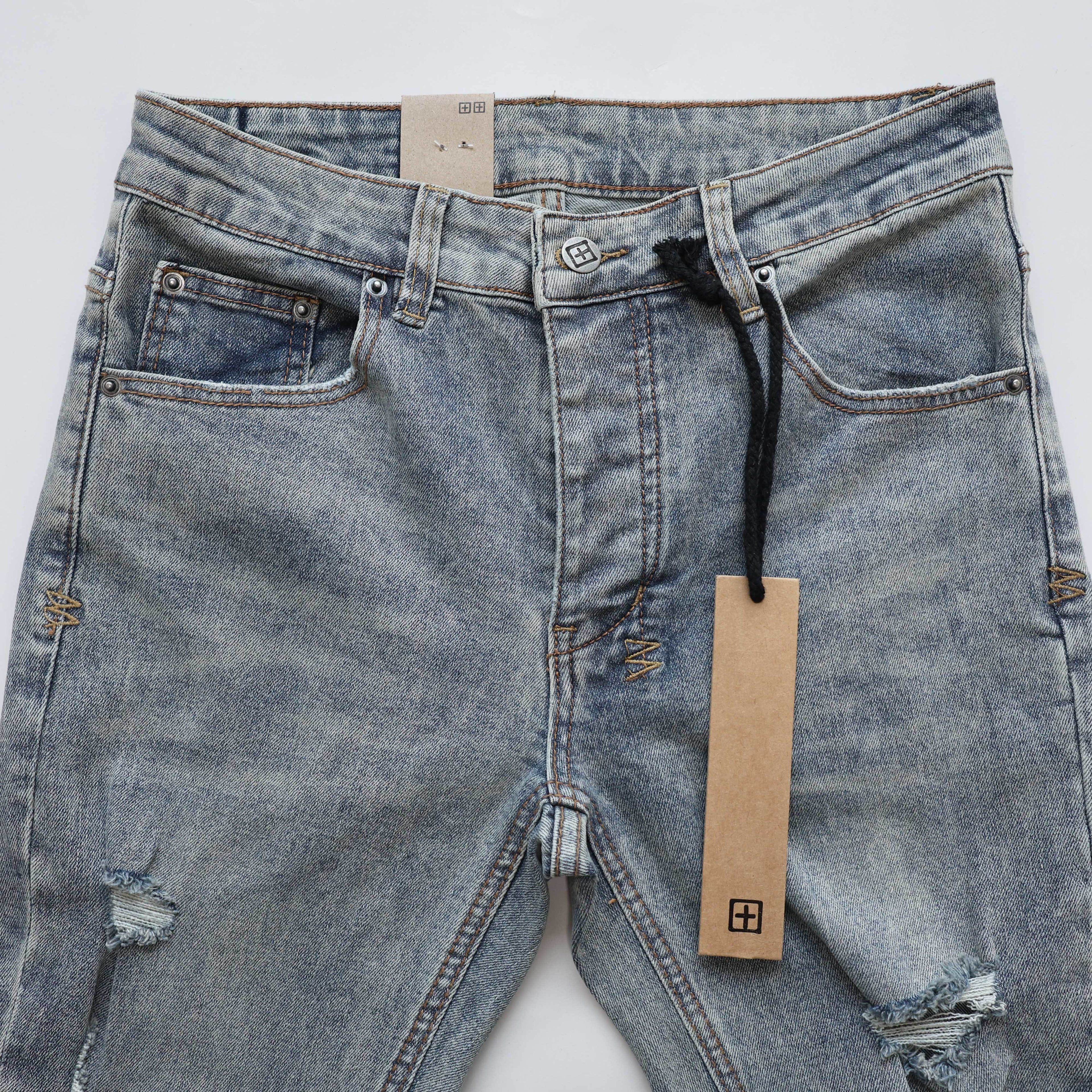 KSUBI BLUE RIPPED JEANS WM173
