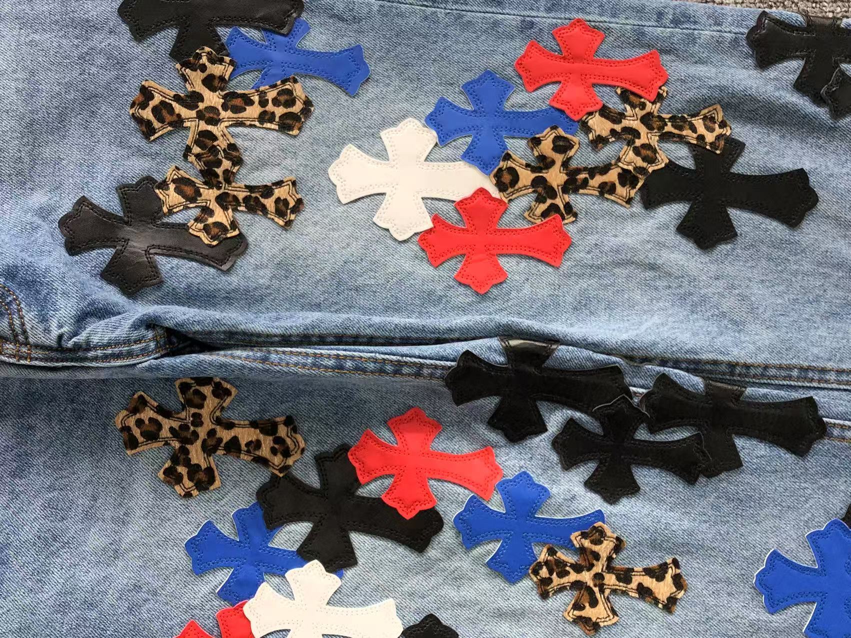 CHROME BLUE JEANS MULTI COLRO CROSS