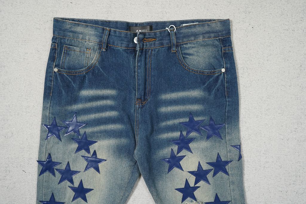 AMIRI BLUE STARS BLUE JEANS